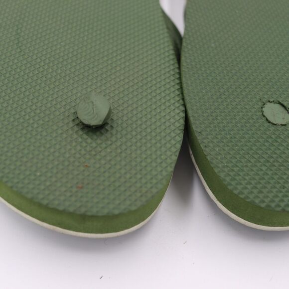 J. Crew Green Botanical Floral Flip Flop Sandals NWOT 8 - Picture 5 of 7